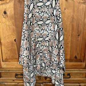 No Brand Snake Skin Style Sleeveless Cardigan Size XL